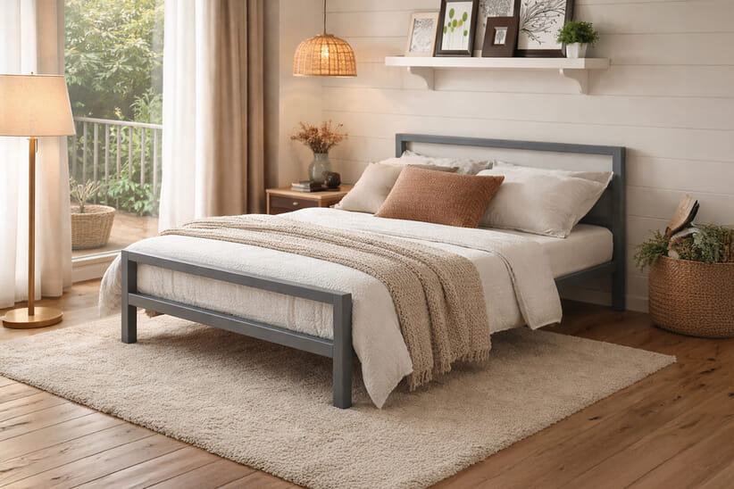 An image for City Block Grey Bed Frame