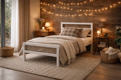 An image for City Block White Bed Frame