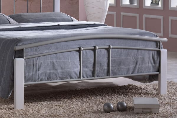 An image for Time Living Tetras White Bed Frame