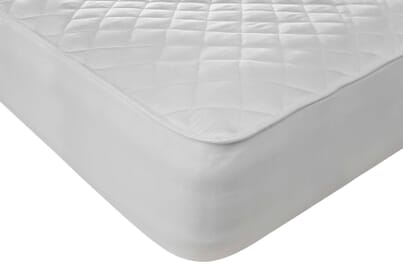 An image for DreamEasy Luxury Quilted Pure Cotton Mattress Protector