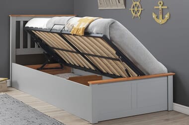 An image for Bedmaster Francis Grey Ottoman Bed