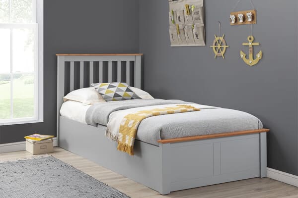 An image for Bedmaster Francis Grey Ottoman Bed
