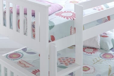 An image for Bedmaster Oslo White Quadruple Bunk Bed