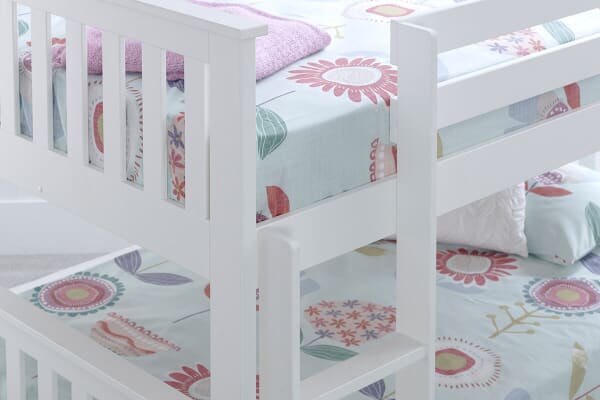 An image for Bedmaster Oslo White Quadruple Bunk Bed
