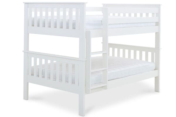 An image for Bedmaster Oslo White Quadruple Bunk Bed