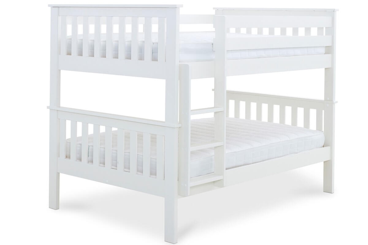 Bedmaster Oslo White Quadruple Bunk Bed MattressNextDay