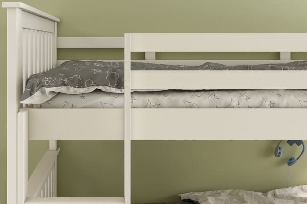 An image for Bedmaster Oslo White Quadruple Bunk Bed