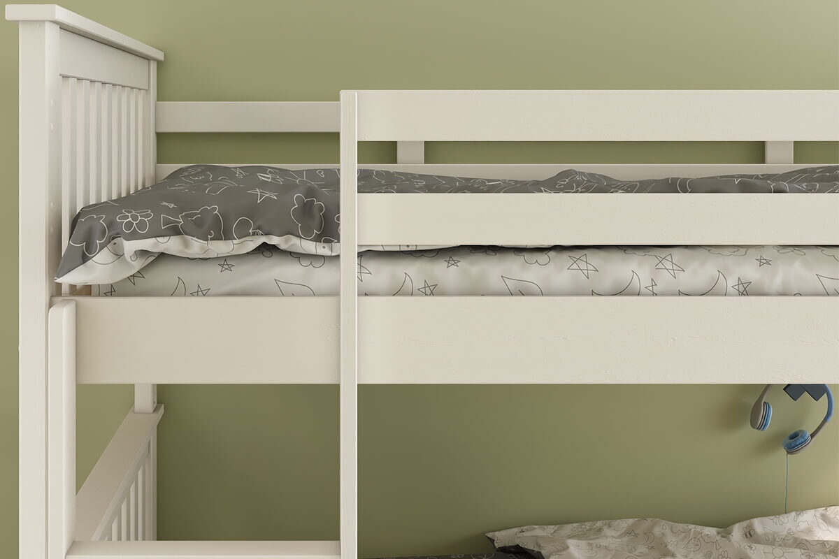Bedmaster Oslo White Quadruple Bunk Bed MattressNextDay