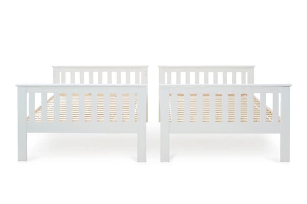 An image for Bedmaster Oslo White Quadruple Bunk Bed