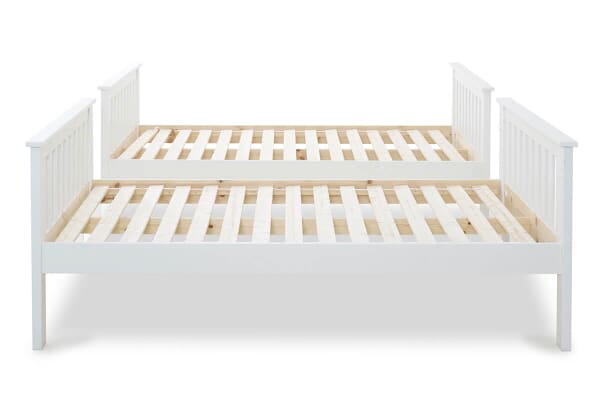 An image for Bedmaster Oslo White Quadruple Bunk Bed