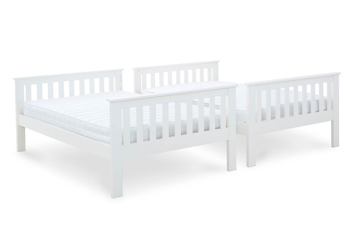 Bedmaster Oslo White Quadruple Bunk Bed MattressNextDay