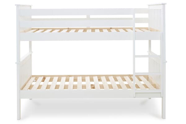 An image for Bedmaster Oslo White Quadruple Bunk Bed