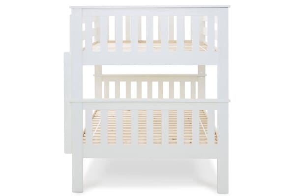 An image for Bedmaster Oslo White Quadruple Bunk Bed