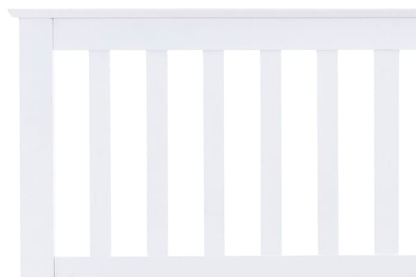 An image for Bedmaster Malmo White Wooden Ottoman Bed