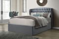Bedmaster Warwick Grey Velvet Ottoman Bed