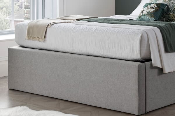 An image for Bedmaster Wilson Grey Fabric Ottoman Bed