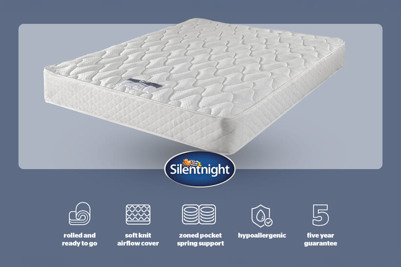An image for Silentnight Essentials 600 Mirapocket Mattress