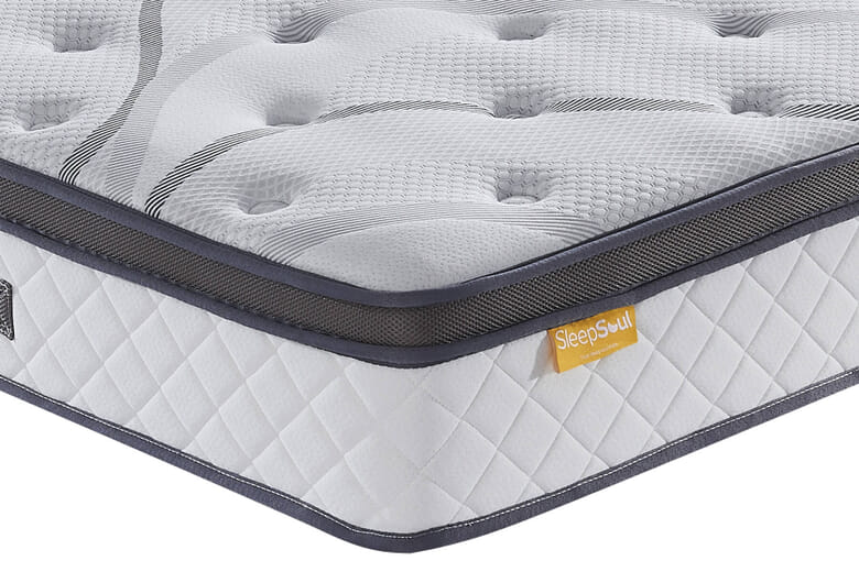 SleepSoul Heaven 1000 Pocket Gel Pillow Top Mattress, Single