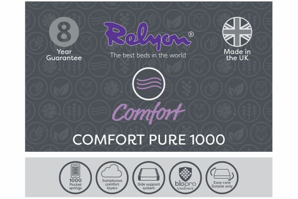 An image for Relyon Comfort Pure 1000 Mattress