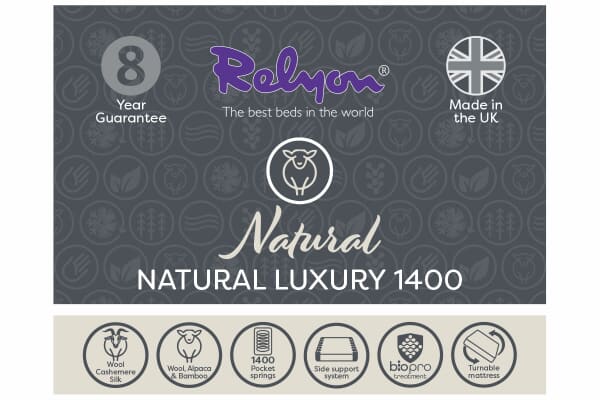 An image for Relyon Natural Luxury 1400 Mattress