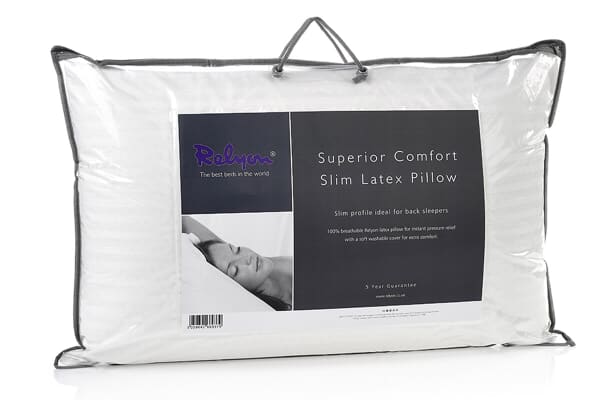 An image for Relyon Superior Comfort Slim Latex Pillow
