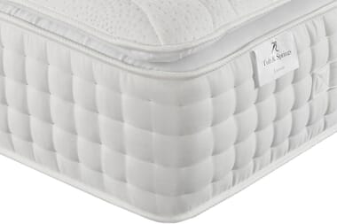 An image for Tuft & Springs Solitaire 2000 Pocket Memory Pillow Top Mattress + Premium Divan Bed