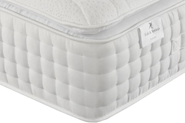An image for Tuft & Springs Solitaire 2000 Pocket Memory Pillow Top Mattress + Premium Divan Bed
