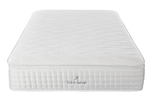An image for Tuft & Springs Solitaire 2000 Pocket Memory Pillow Top Mattress + Premium Divan Bed