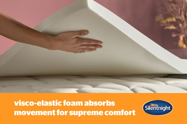 An image for Silentnight Impress Memory Foam Mattress Topper – 5cm