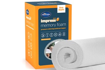 A product image for the Silentnight Impress Memory Foam Mattress Topper – 5cm