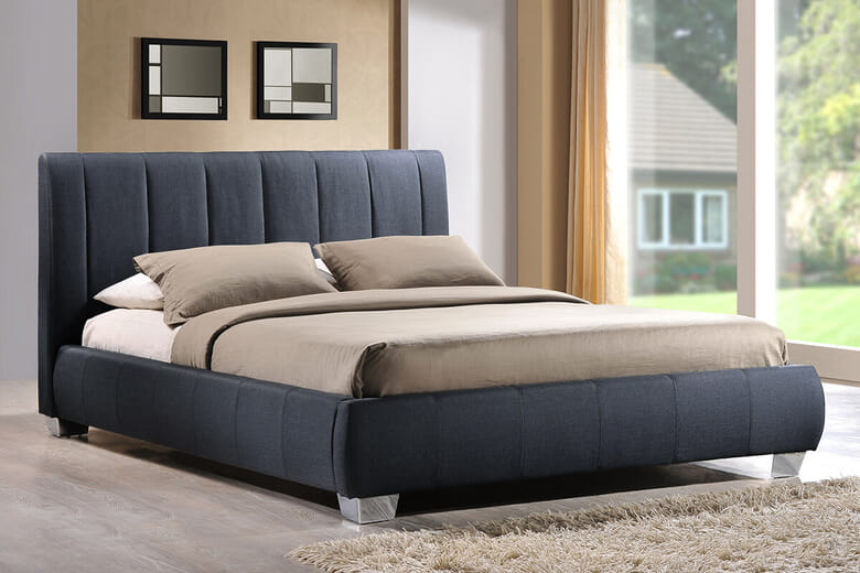 Product photograph of Time Living Braunston Grey Bed Frame King Size from Mattressnextday