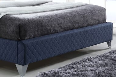 An image for Time Living Brooklyn Blue Bed Frame