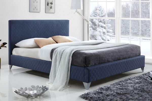 An image for Time Living Brooklyn Blue Bed Frame