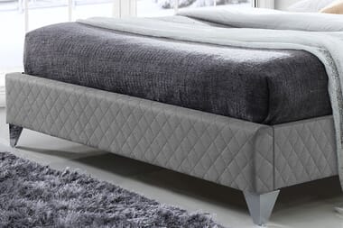 An image for Time Living Brooklyn Grey Bed Frame