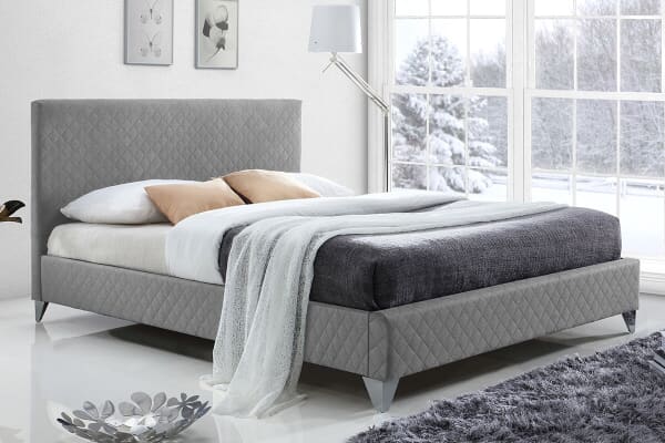 An image for Time Living Brooklyn Grey Bed Frame