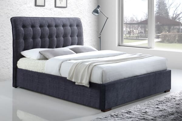 An image for Time Living Hamilton Dark Grey Bed Frame