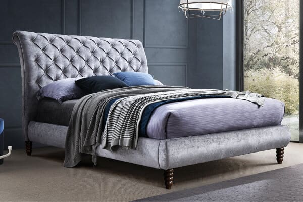 An image for Time Living Venice Grey Bed Frame