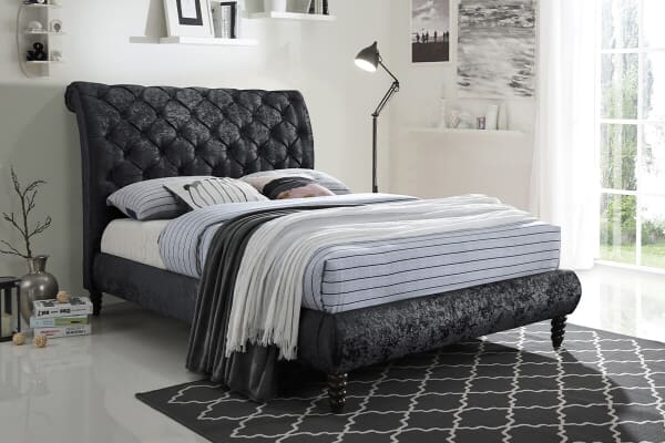 An image for Time Living Venice Black Bed Frame
