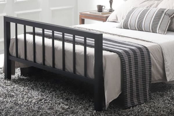 An image for Time Living Metro Black Bed Frame