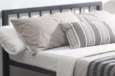 An image for Time Living Metro Black Bed Frame
