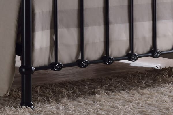 An image for Time Living Elizabeth Black & Brass Bed Frame