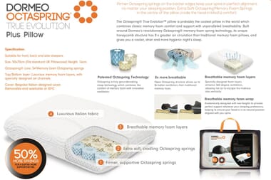 An image for Dormeo Octaspring True Evolution Plus Pillow