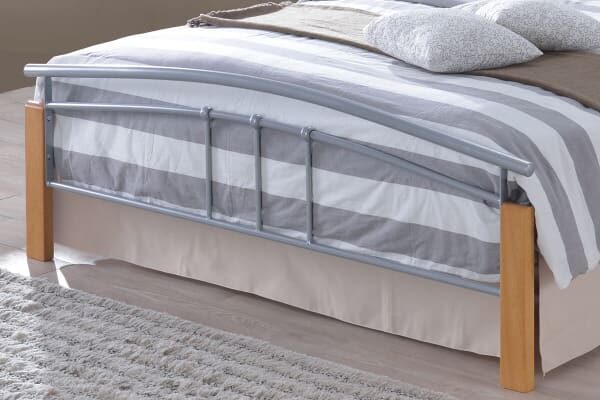 An image for Time Living Tetras Silver Bed Frame