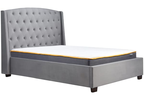 An image for Birlea Balmoral Grey Velvet Fabric Bed