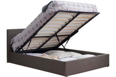 An image for Birlea Berlin Grey Fabric Ottoman Bed