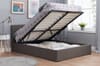 Berlin Grey Fabric Ottoman Bed