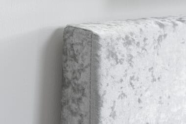 An image for Birlea Berlin Steel Crushed Velvet Ottoman Bed