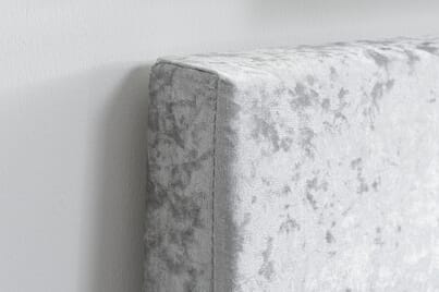 An image for Berlin Steel Crushed Velvet Ottoman Bed