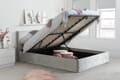 Birlea Berlin Steel Crushed Velvet Ottoman Bed