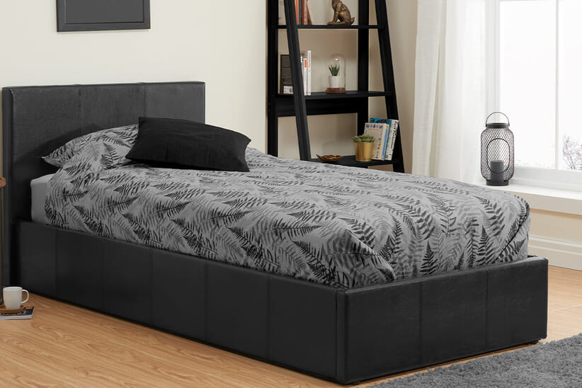 An image for Berlin Black Ottoman Bed